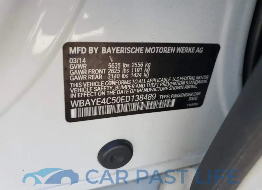 WBAYE4C50ED138489# 13