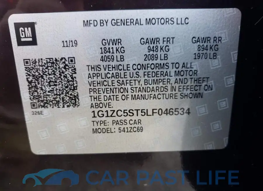 1G1ZC5ST5LF046534# 12