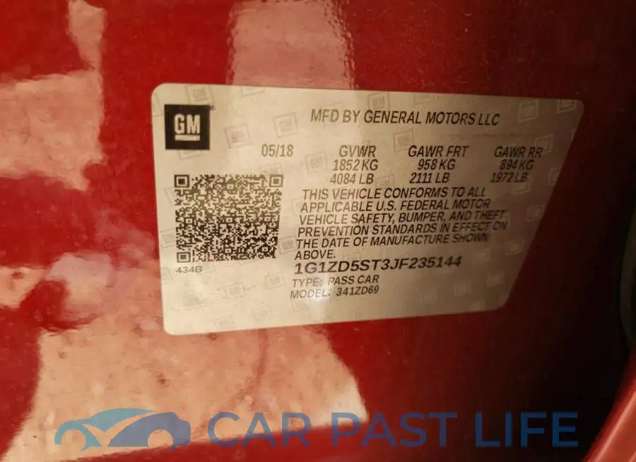 1G1ZD5ST3JF235144# 12