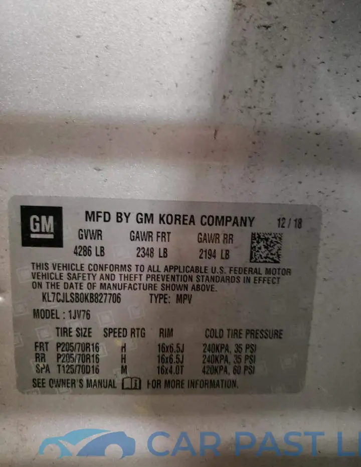 KL7CJLSB0KB827706# 13