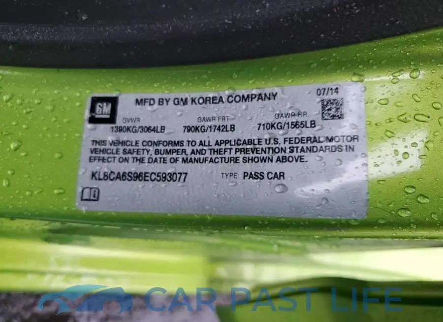 KL8CA6S96EC593077# 12