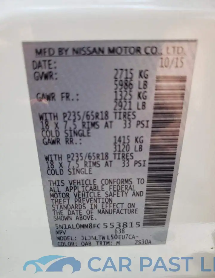 5N1AL0MM8FC553815# 13