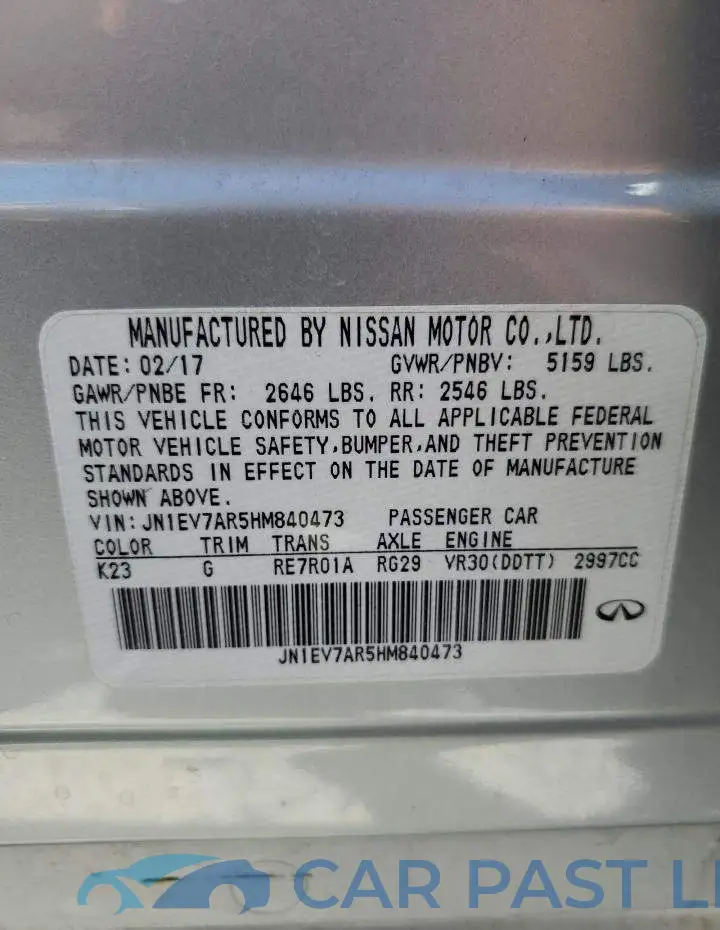 JN1EV7AR5HM840473# 12