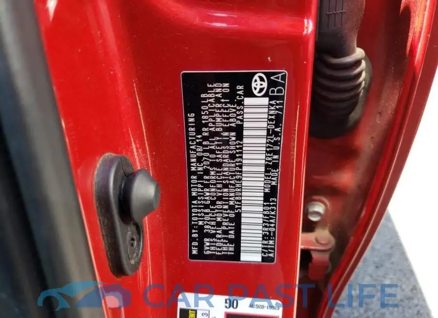 5YFBURHE9FP191112# 12