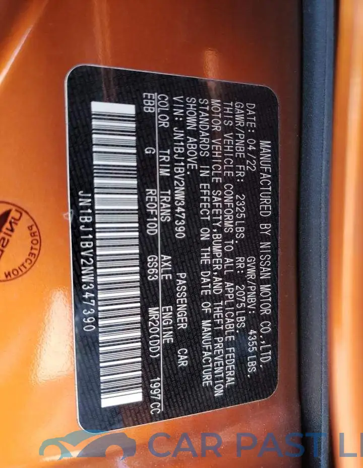 JN1BJ1BV2NW347390# 13