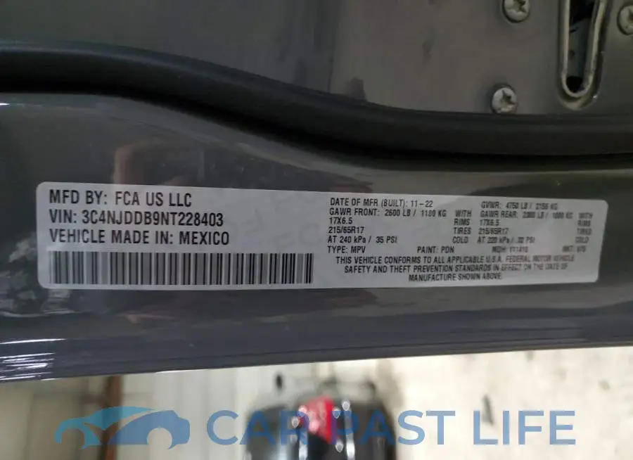 3C4NJDDB9NT228403# 12