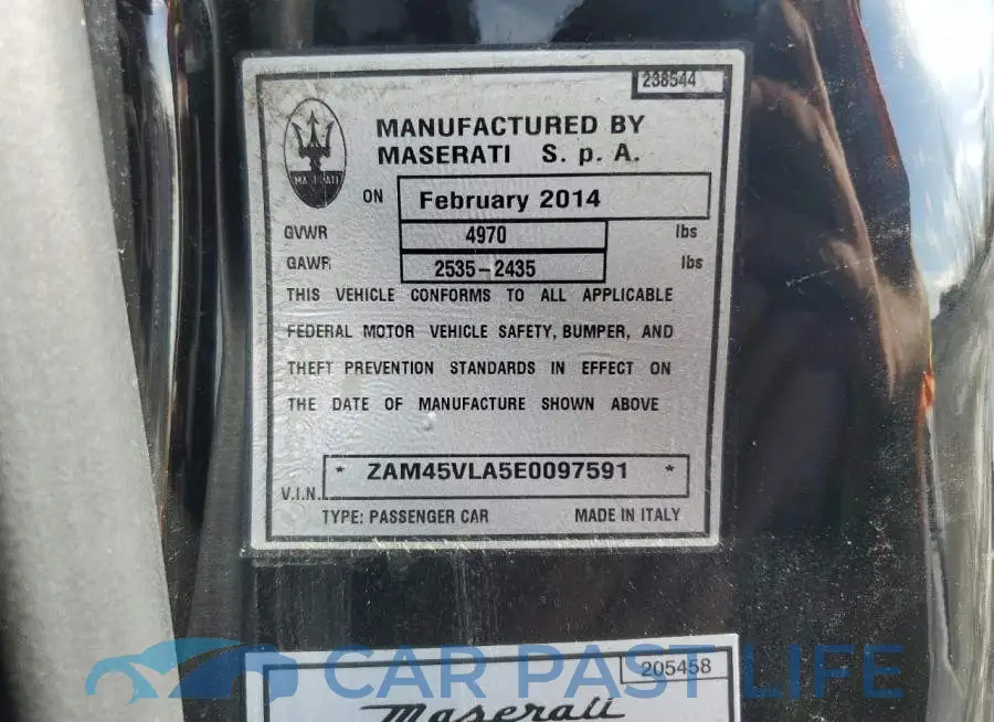 ZAM45VLA5E0097591# 13