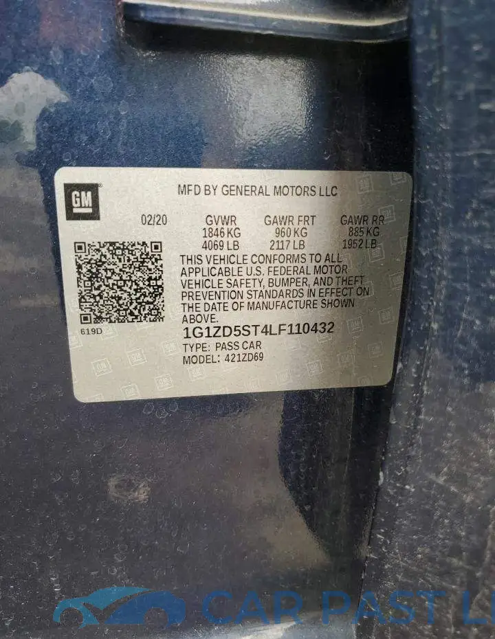 1G1ZD5ST4LF110432# 12