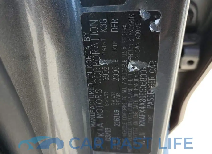 KNAFX4A89E5058004# 12
