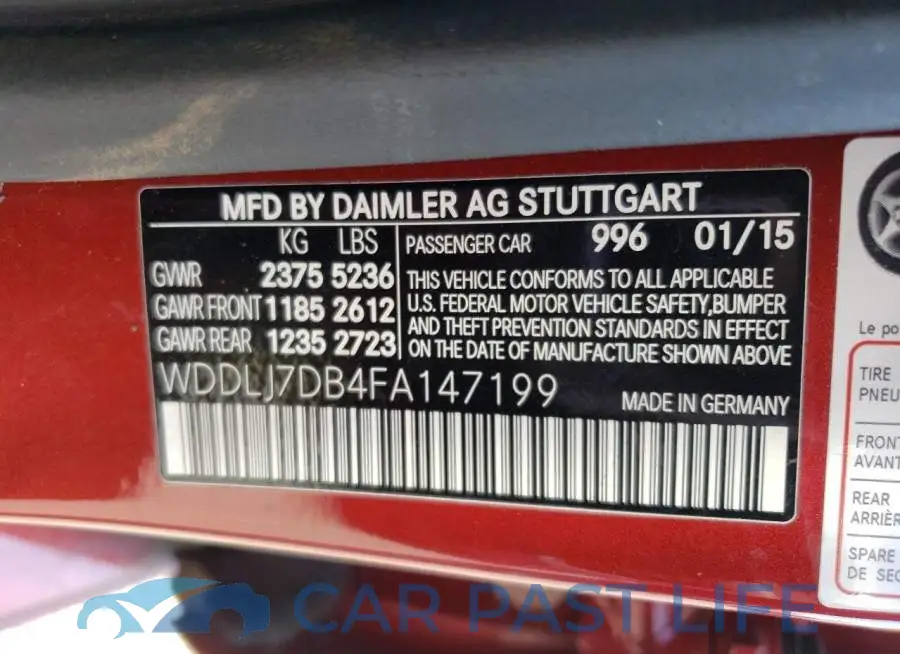 WDDLJ7DB4FA147199# 12
