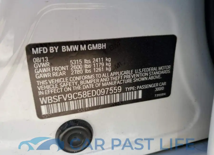 WBSFV9C58ED097559# 13