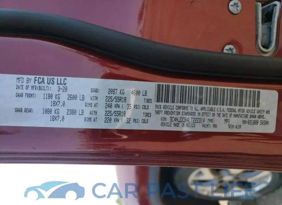 3C4NJDCB4LT222314# 13