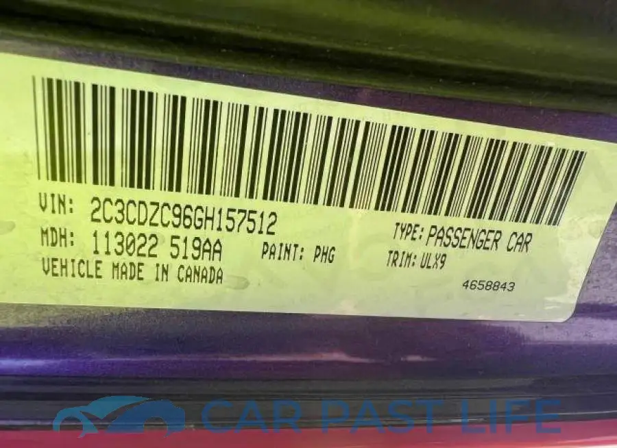 2C3CDZC96GH157512# 10