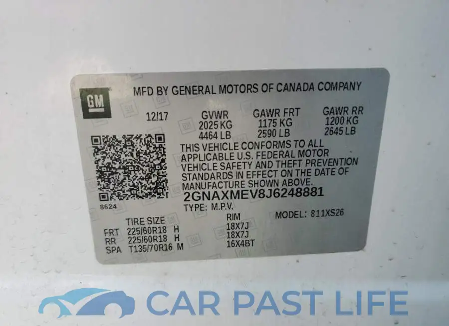 2GNAXMEV8J6248881# 13