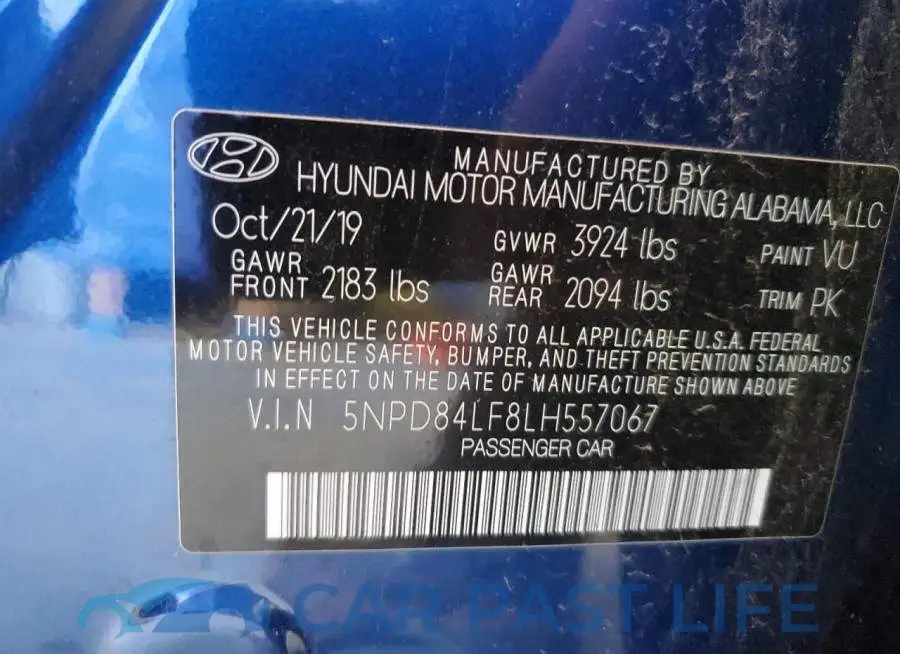5NPD84LF8LH557067# 12