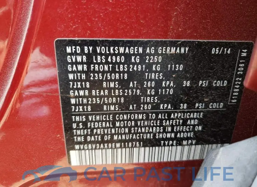 WVGBV3AX9EW118751# 13