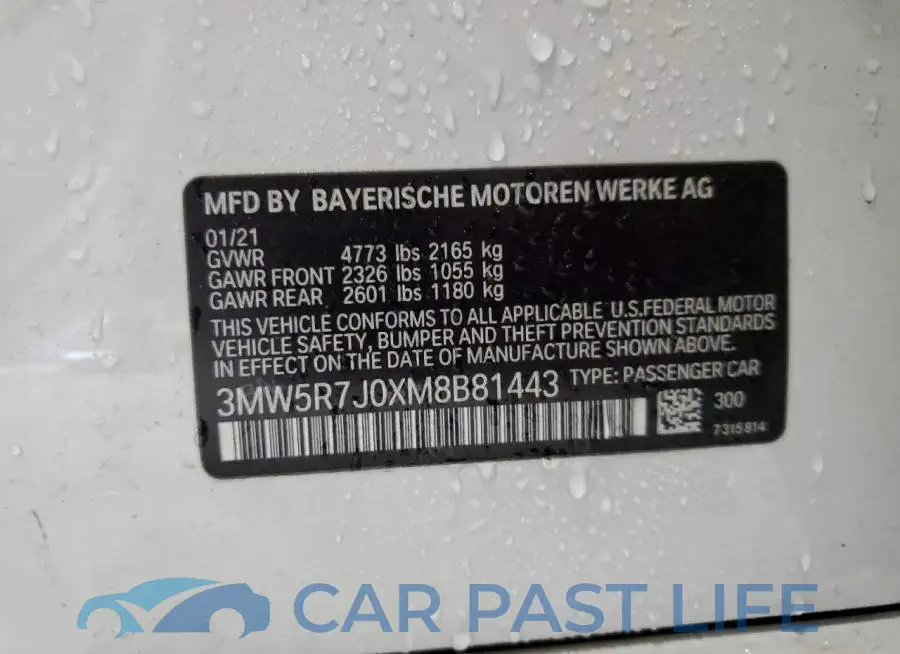 3MW5R7J0XM8B81443# 12