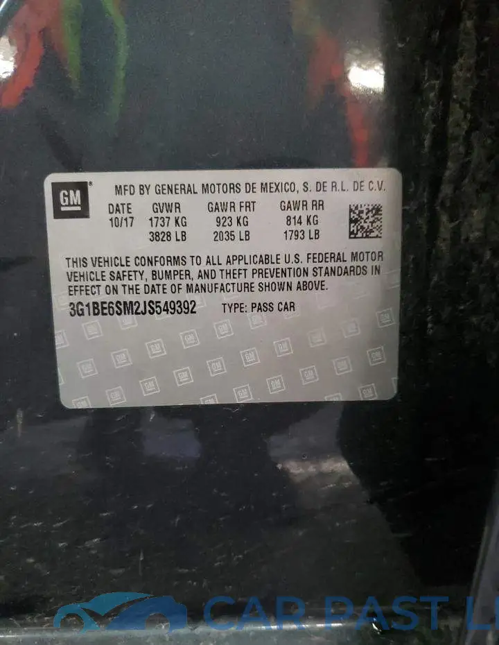 3G1BE6SM2JS549392# 13
