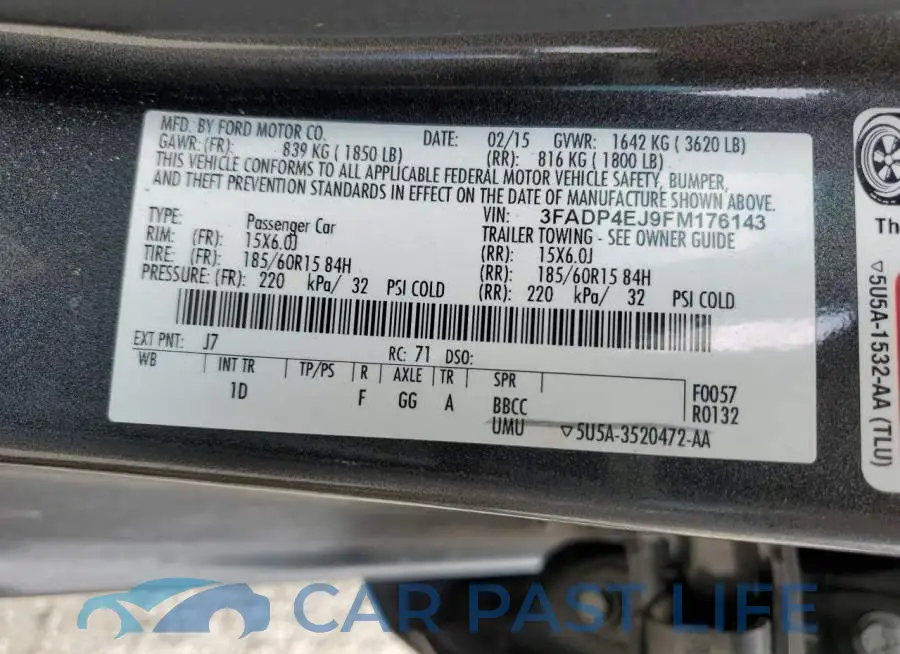 3FADP4EJ9FM176143# 12