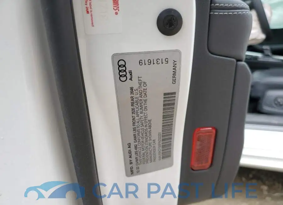 WAUFACF55PA032231# 12