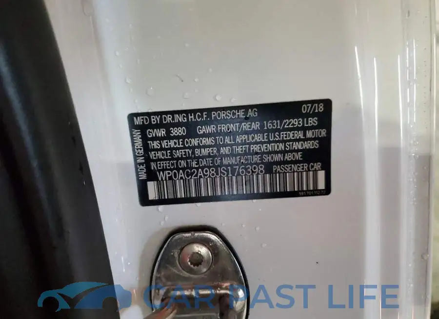 WP0AC2A98JS176398# 13