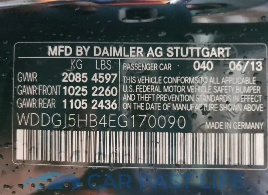 WDDGJ5HB4EG170090# 13