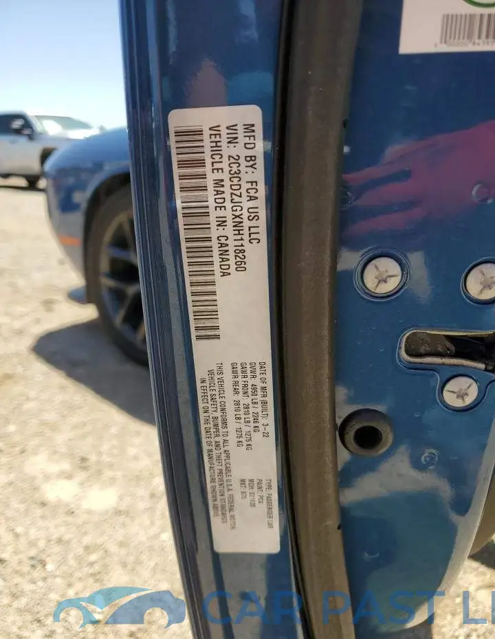 2C3CDZJGXNH118260# 12