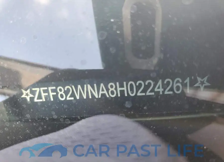 ZFF82WNA8H0224261# 12