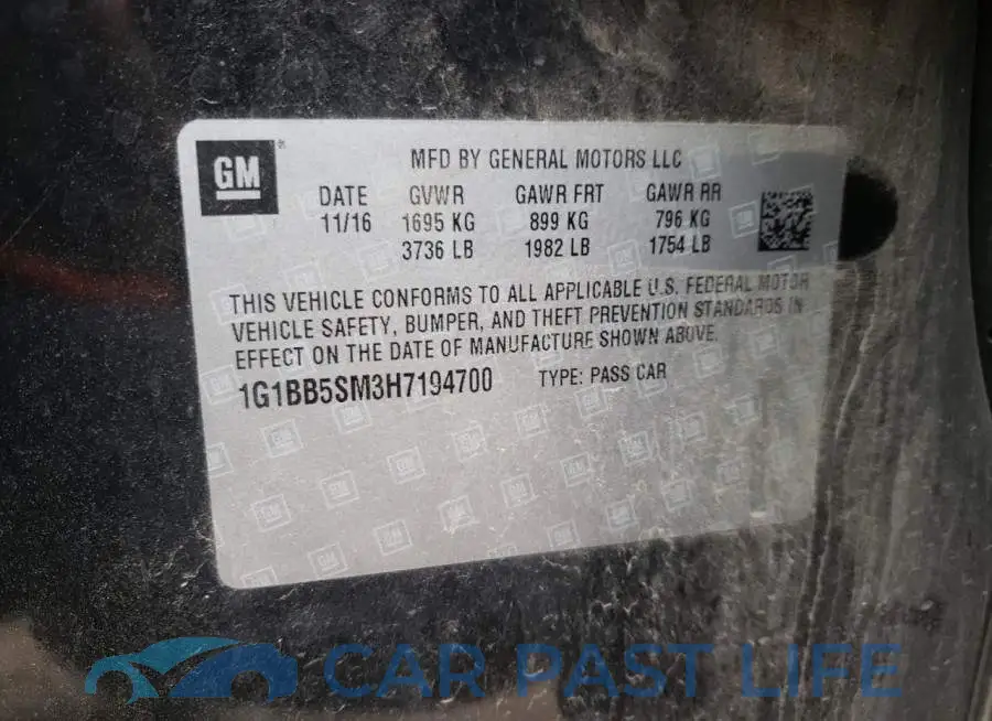 1G1BB5SM3H7194700# 13