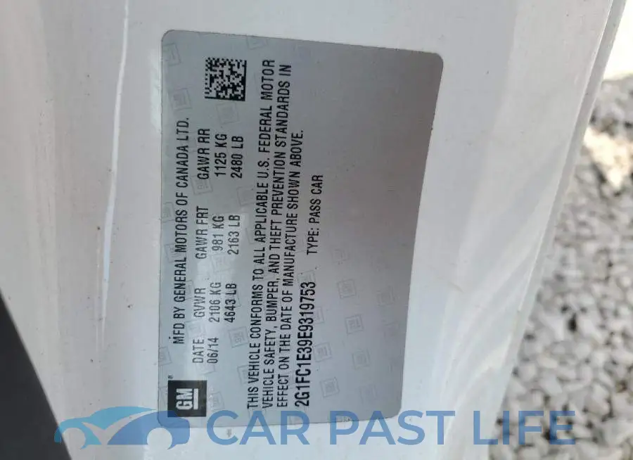 2G1FC1E39E9319753# 12