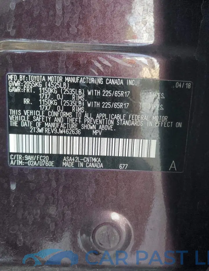 2T3WFREV9JW462636# 14