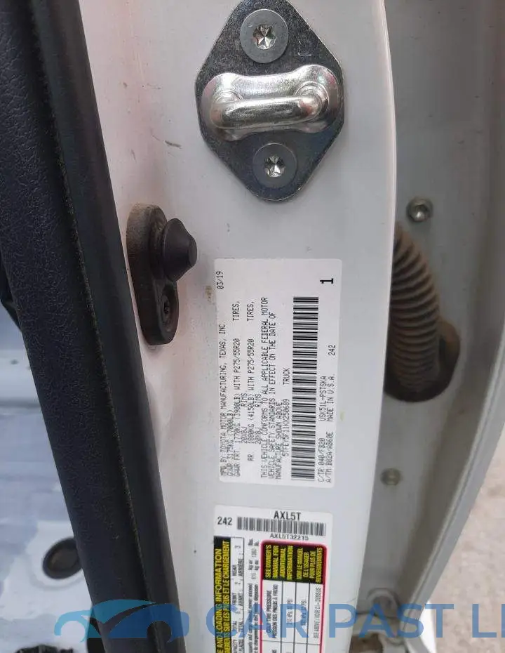5TFEY5F11KX250689# 12