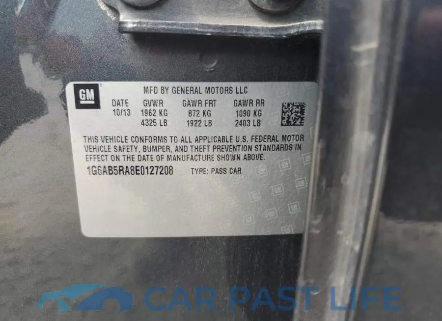1G6AB5RA8E0127208# 12