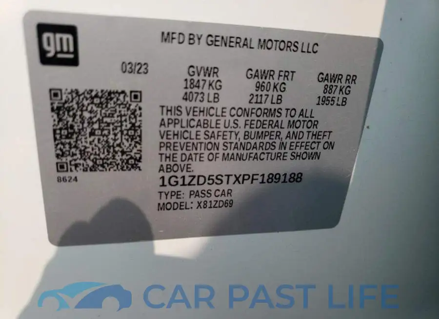 1G1ZD5STXPF189188# 12