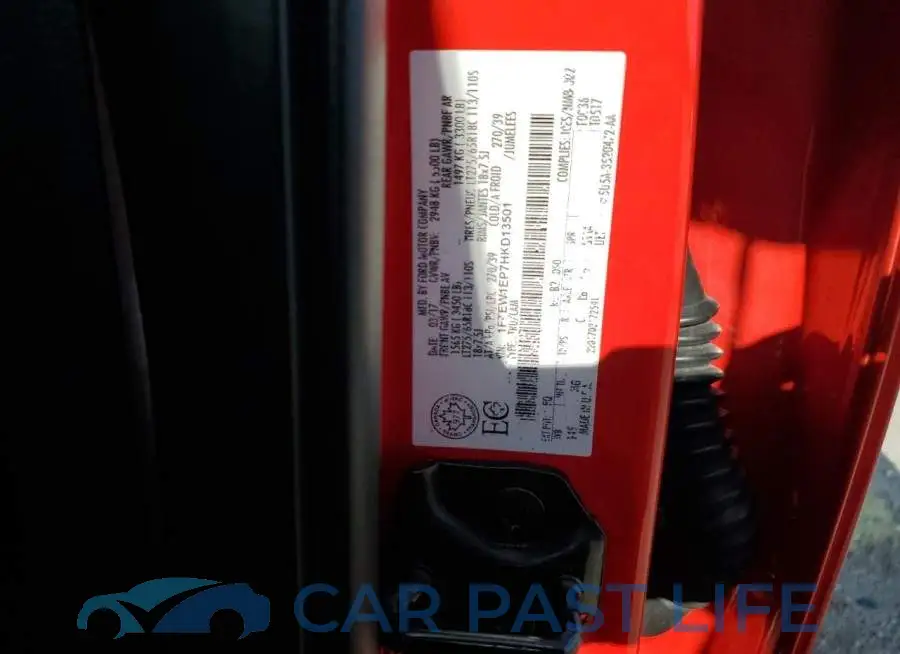 1FTEW1EP7HKD13501# 12