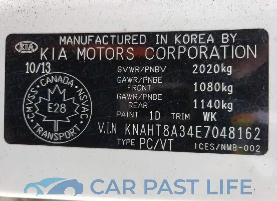 KNAHT8A34E7048162# 14