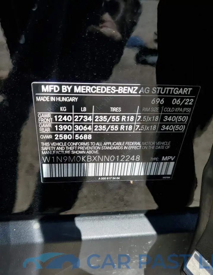 W1N9M0KBXNN012248# 14