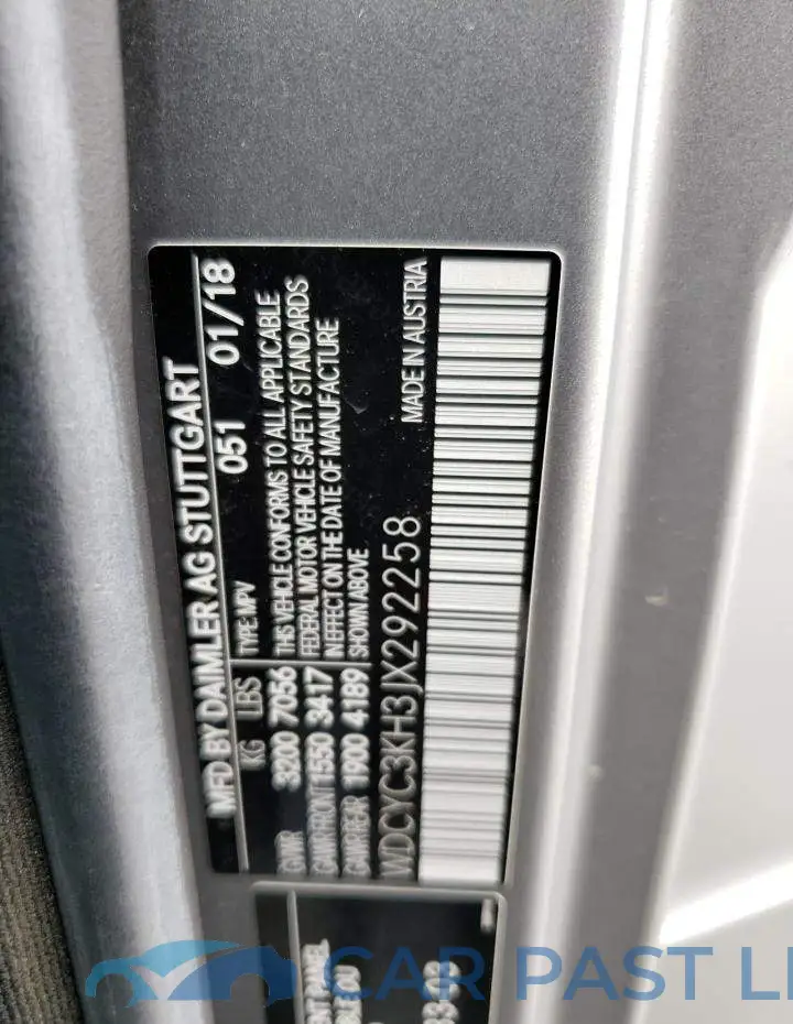 WDCYC3KH3JX292258# 12