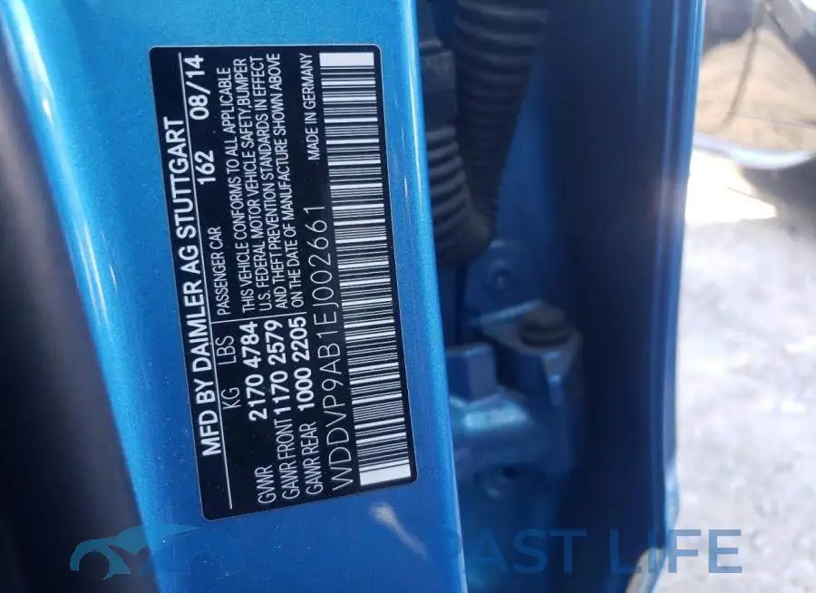 WDDVP9AB1EJ002661# 12