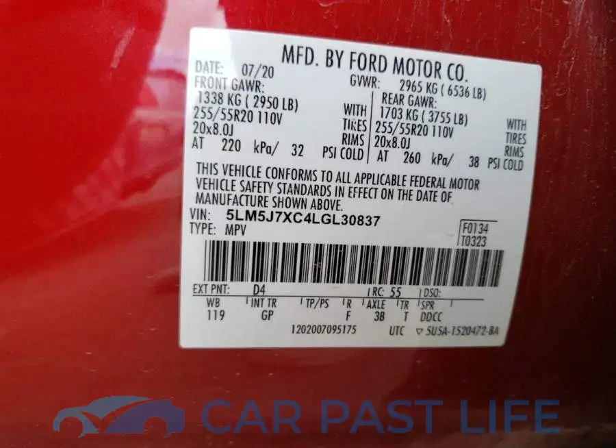 5LM5J7XC4LGL30837# 13