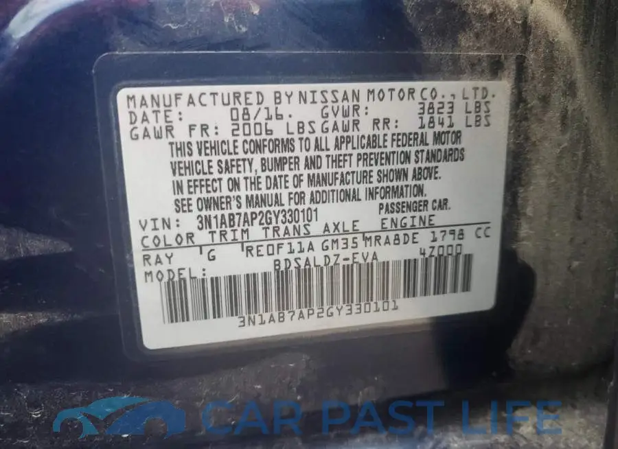 3N1AB7AP2GY330101# 13