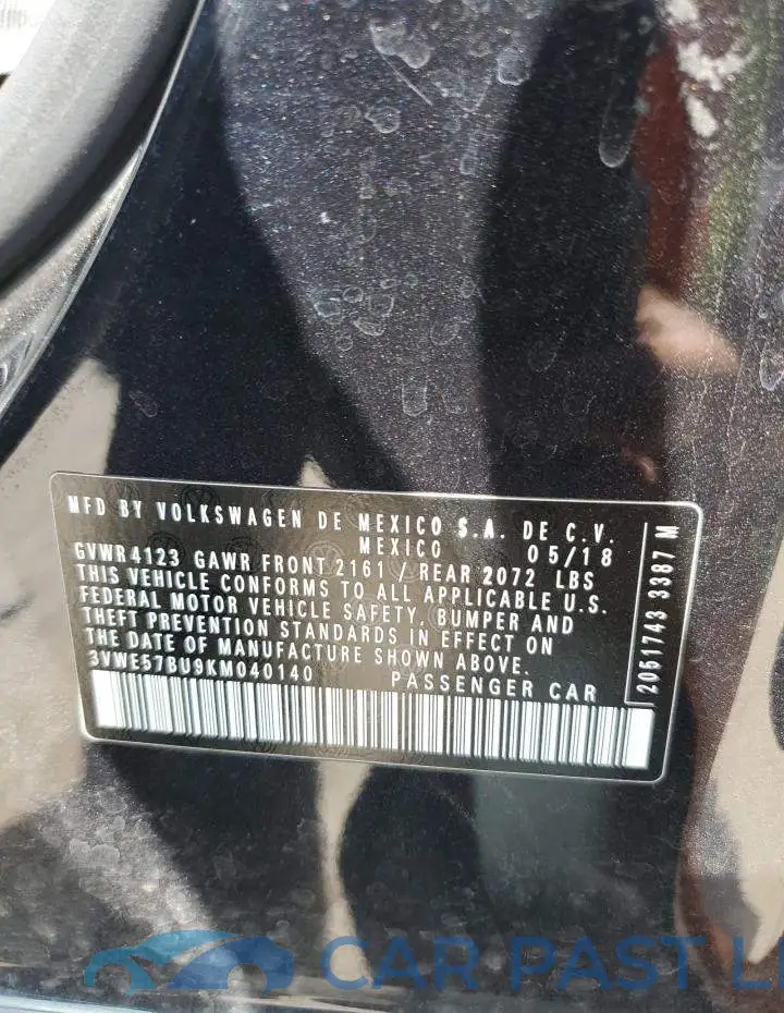 3VWE57BU9KM040140# 13