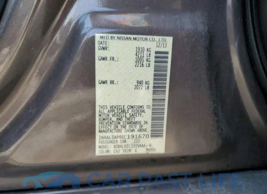 1N4AL3AP4EC191670# 12
