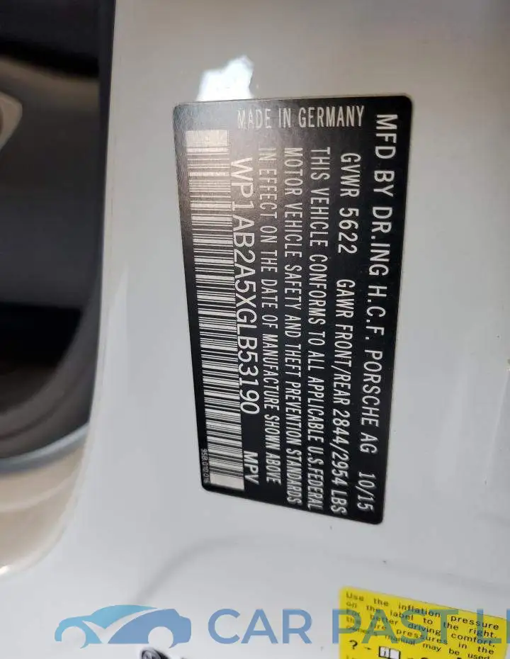 WP1AB2A5XGLB53190# 13