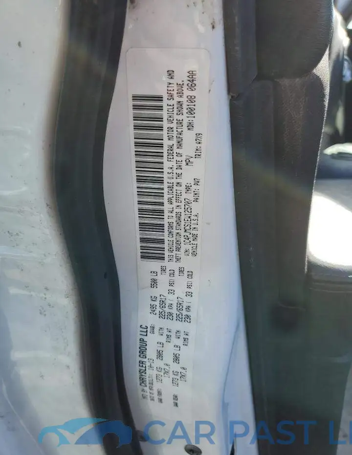 1C4PJMCS1EW125707# 12