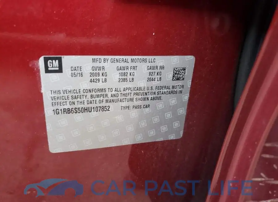 1G1RB6S50HU107852# 13