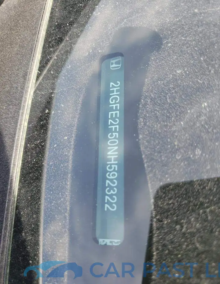 2HGFE2F50NH592322# 12