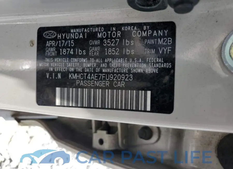 KMHCT4AE7FU920923# 12