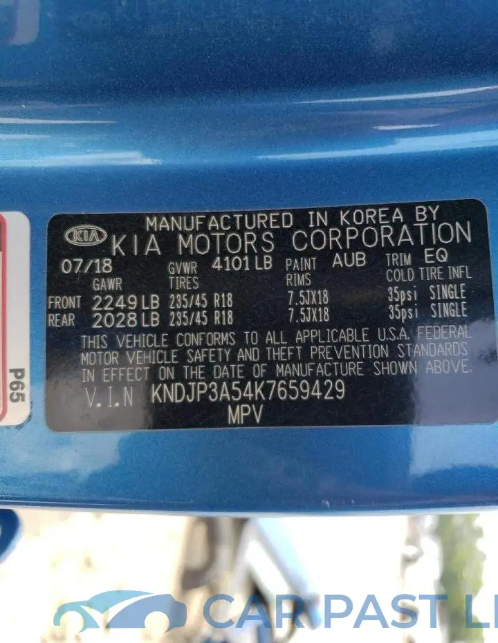 KNDJP3A54K7659429# 13