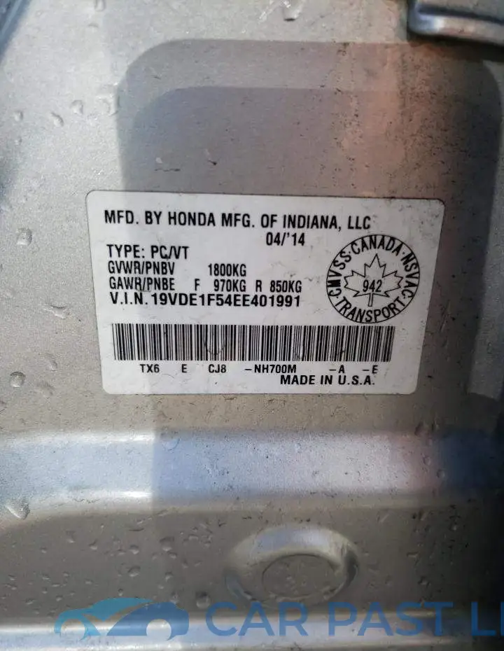 19VDE1F54EE401991# 13